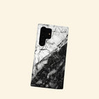 Monochrome Cracked Quartz Case — side angle view