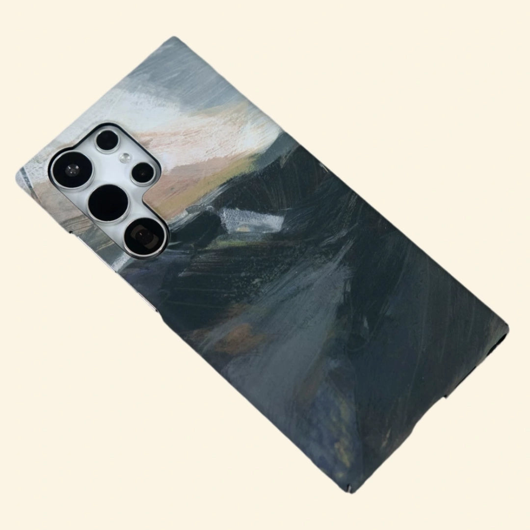 Misty Ridge Landscape Case for Samsung Galaxy S Series — flat back angled view