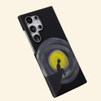 Solitary Beacon Silhouette Case for Samsung Galaxy S Series — angled floating view