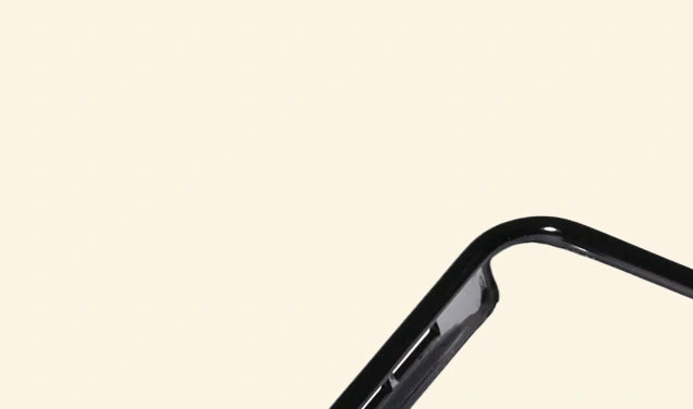 Glossy Onyx Black Apple Watch Case — side button cutout detail, Specimen No. 10536