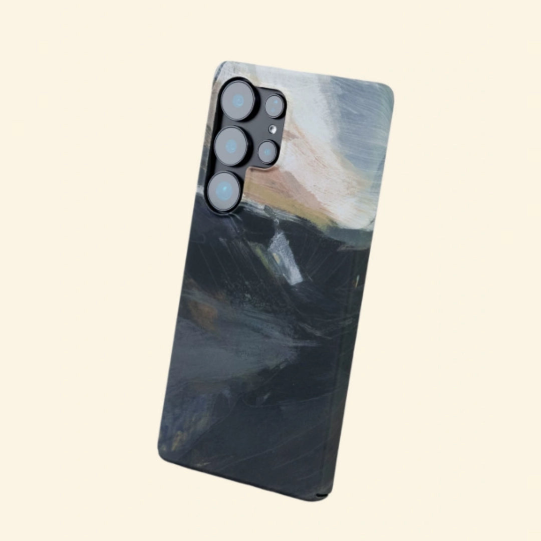Misty Ridge Landscape Case for Samsung Galaxy S Series — floating side angle view