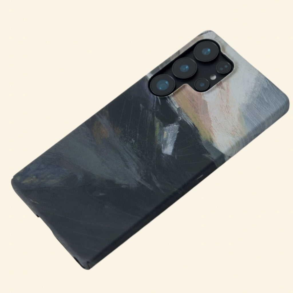 Misty Ridge Landscape Case for Samsung Galaxy S Series — angled top-down studio view
