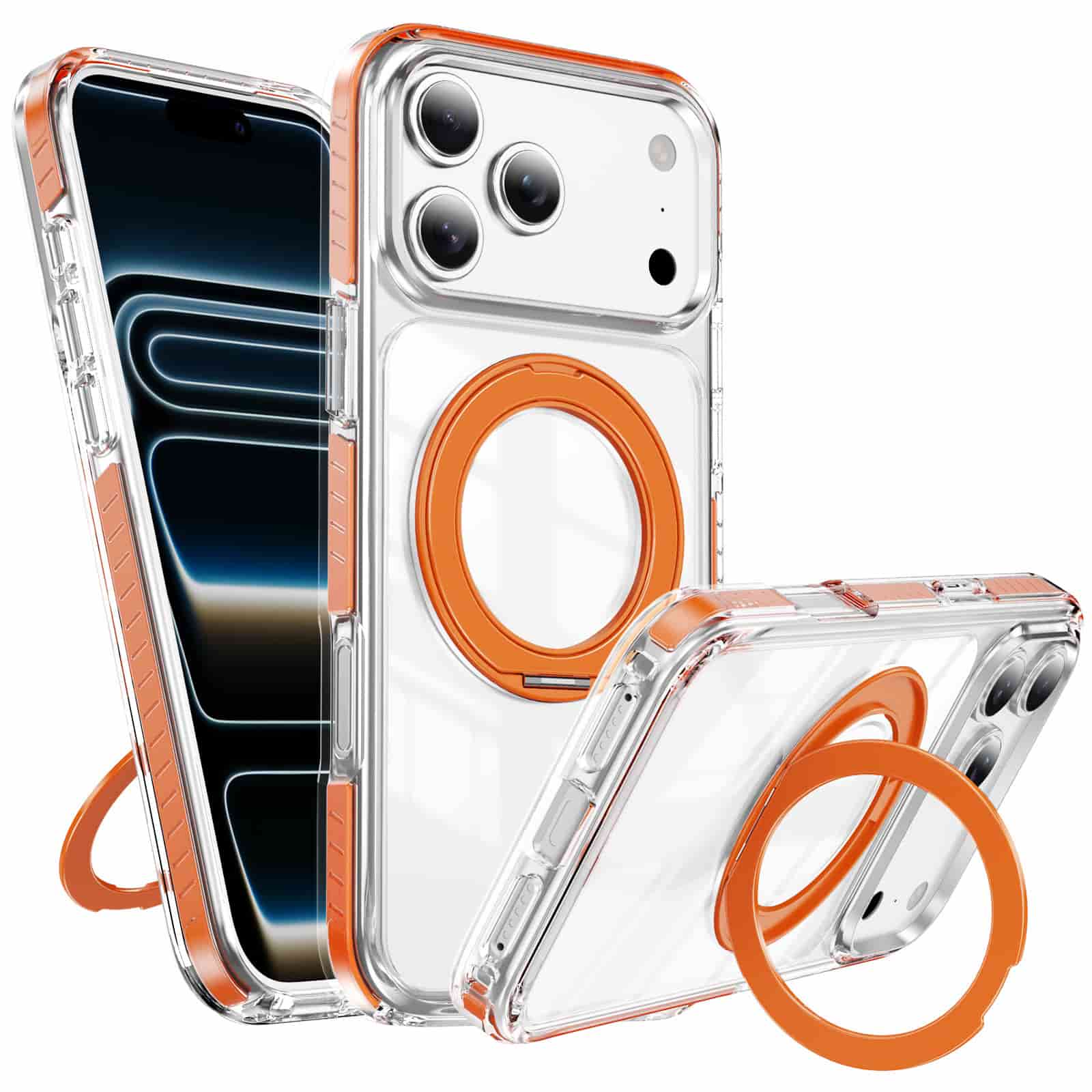 Carapace™ 360° Magnetic Invisible Stand Protective Case for iPhone