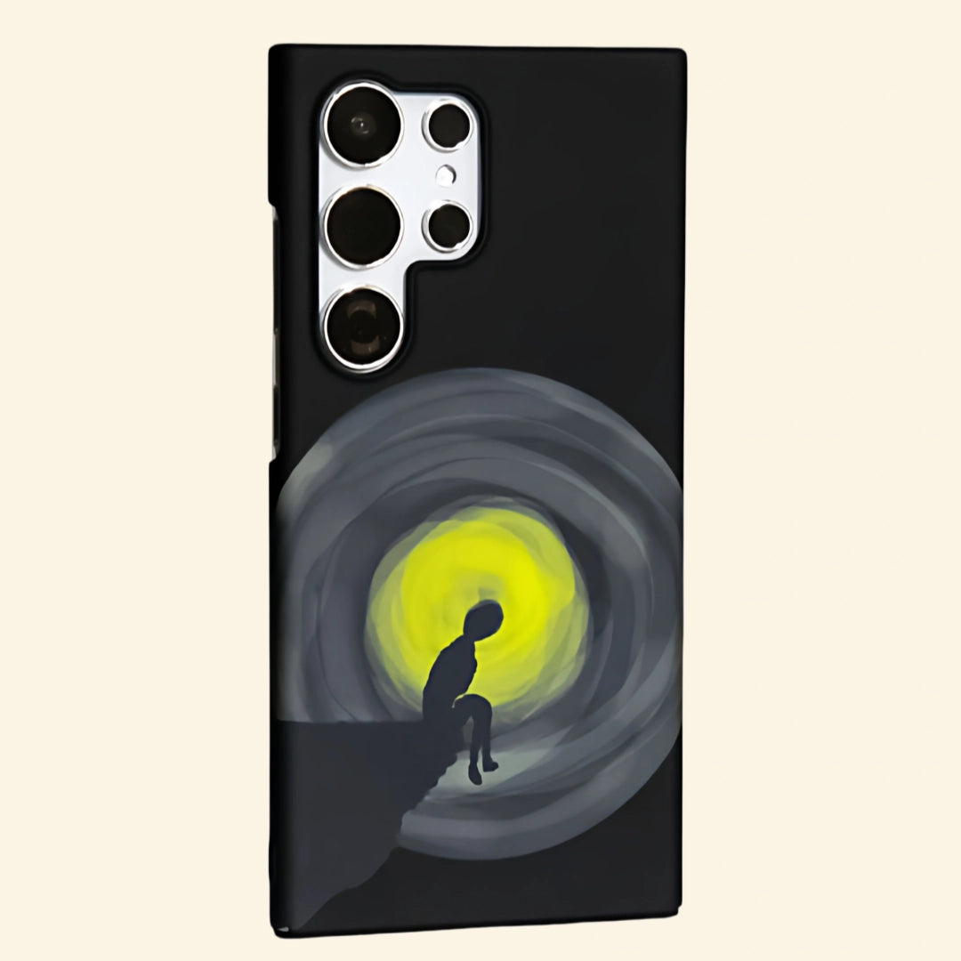 Solitary Beacon Silhouette Case for Samsung Galaxy S Series — flat back studio view