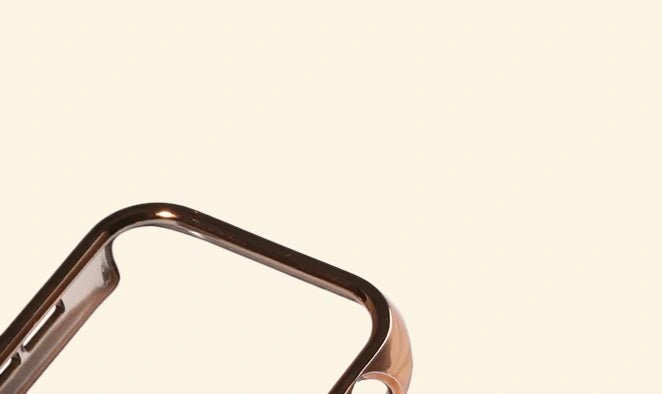 Glossy Vintage Bronze Case for Apple Watch — Specimen No. 10539 - Carapace StudioApple Watch CaseCarapace StudioCarapace StudioCS-10539-VBRZ-AW-1Apple Watch Ultra 3 (49mm)Glossy Vintage Bronze Apple Watch Case — top corner detail, Specimen No. 10539