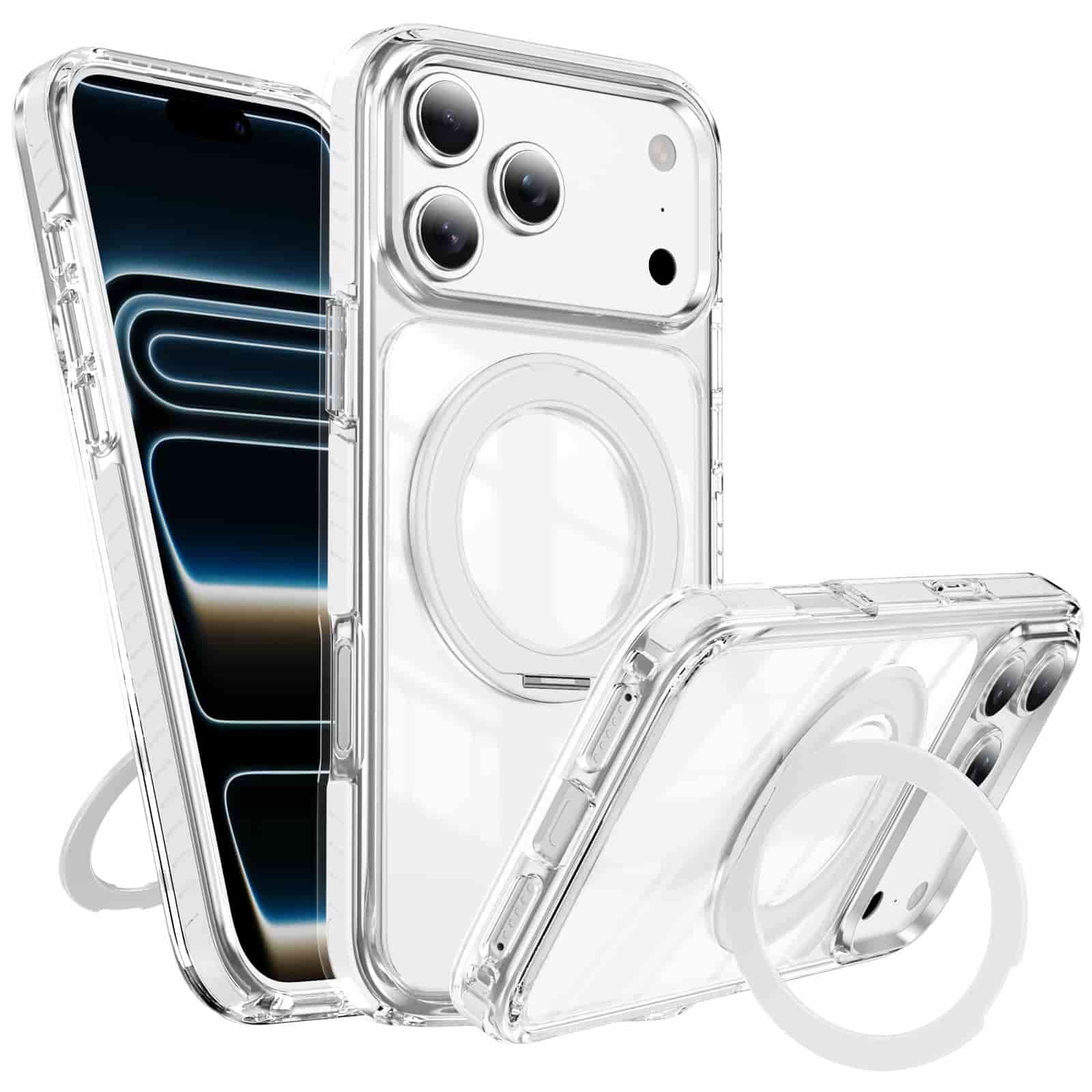 Carapace™ 360° Magnetic Invisible Stand Protective Case for iPhone