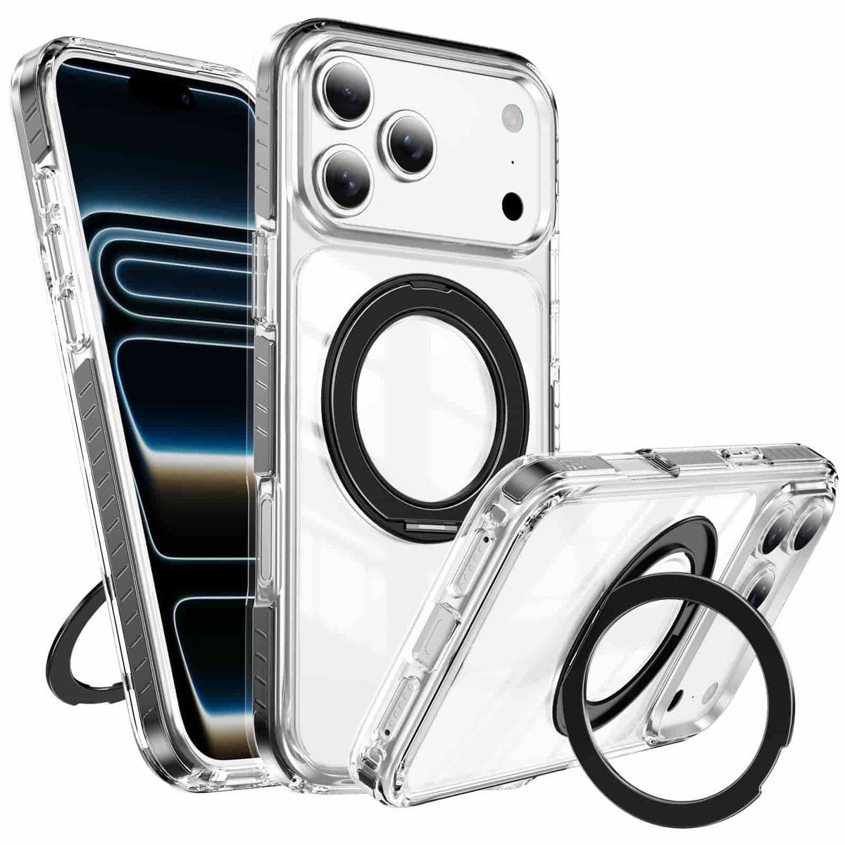 Carapace™ 360° Magnetic Invisible Stand Protective Case for iPhone
