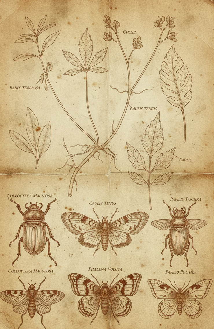 Botanical & Entomological Manuscript