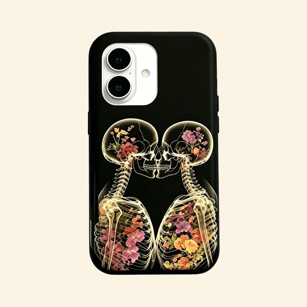 The Eternal Embrace – Kissing Skeletons & Botanical X-Ray iPhone Case - Carapace StudioPhone CaseCarapace StudioCarapace StudioCS-3424-ETERNAL-EMBRACE-3iPhone 17The Eternal Embrace – Kissing Skeletons & Botanical X-Ray iPhone Case