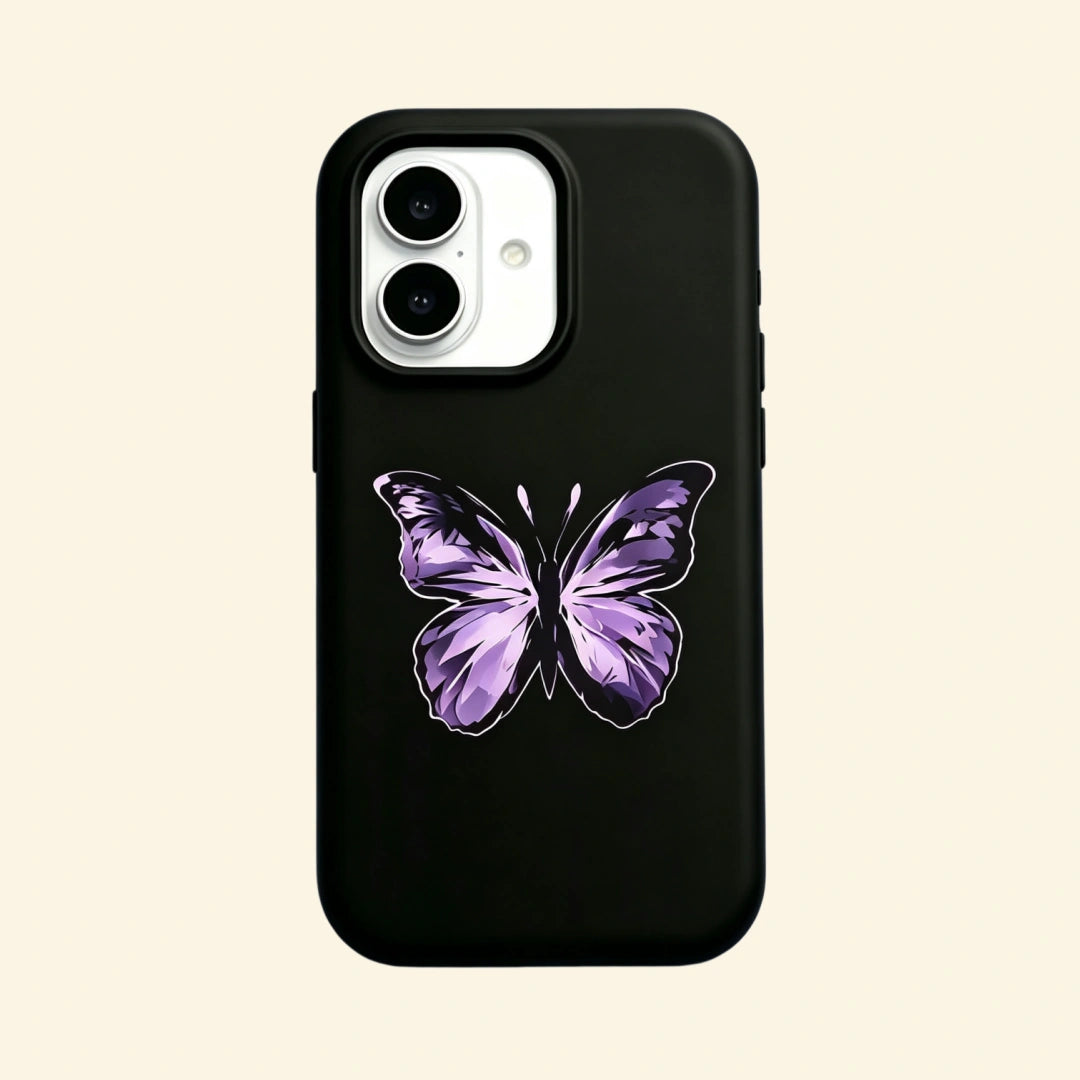 The Amethyst Wing – Purple Crystal Butterfly Fine Art iPhone Case